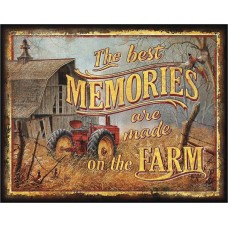 Best Farm Memories. Tin Sign